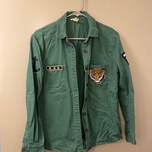 Small green jacket from forever 21